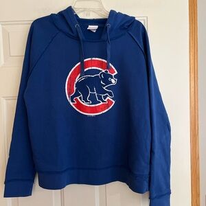 Chicago Cubs blue genuine MLB Merchandise 5th & Ocean pull over hoodie large